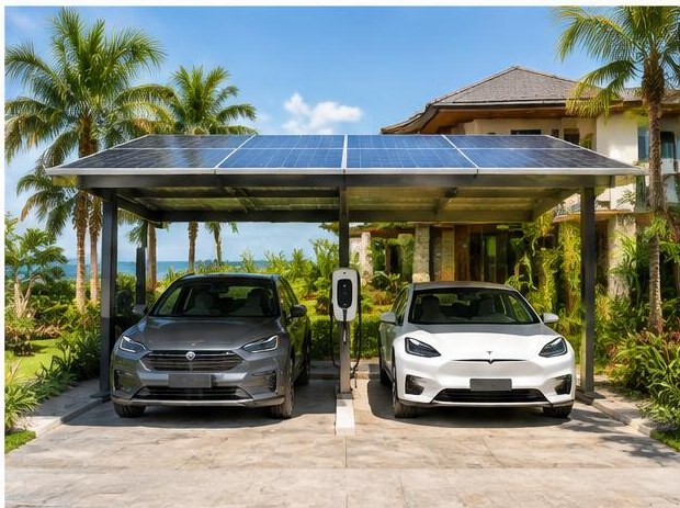 Borne semi-lente — Ombrière solaire avec bornes AC — photo 7