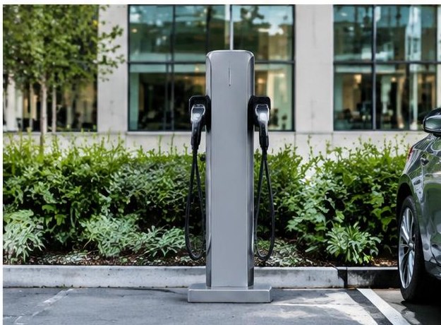 Borne semi-rapide — Totem double 22 kW AC — photo 8