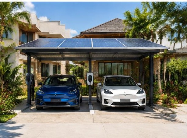 Borne semi-lente — Ombrière solaire avec bornes AC — photo 9