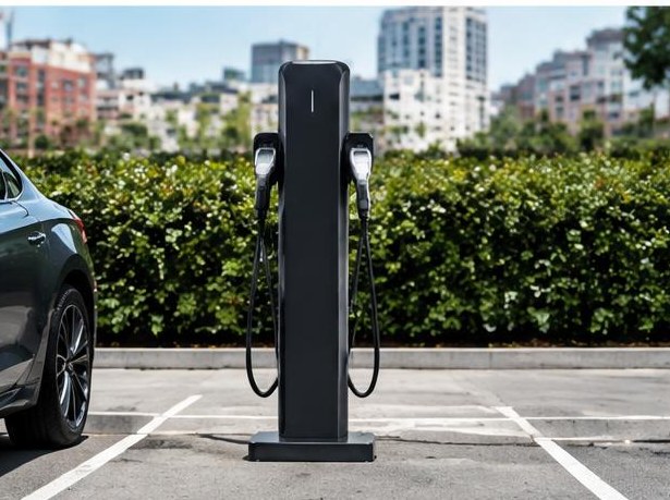 Borne semi-rapide — Totem double 22 kW AC — photo 9