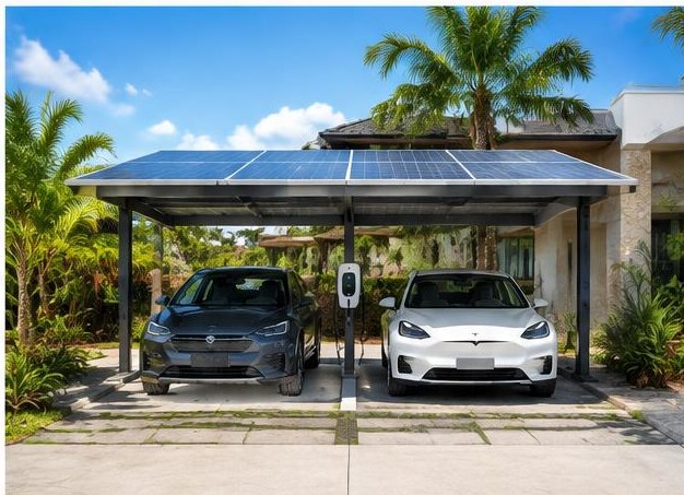Borne semi-lente — Ombrière solaire avec bornes AC — photo 11