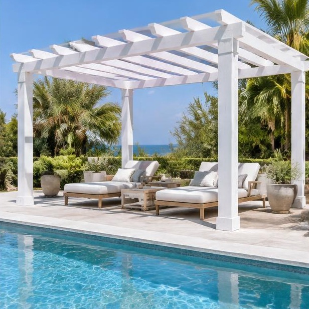 Pergola en PVC / bois — photo 13
