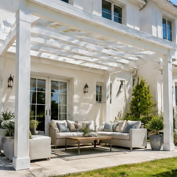 Pergola en PVC / bois — photo 15