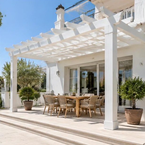 Pergola en PVC / bois — photo 20