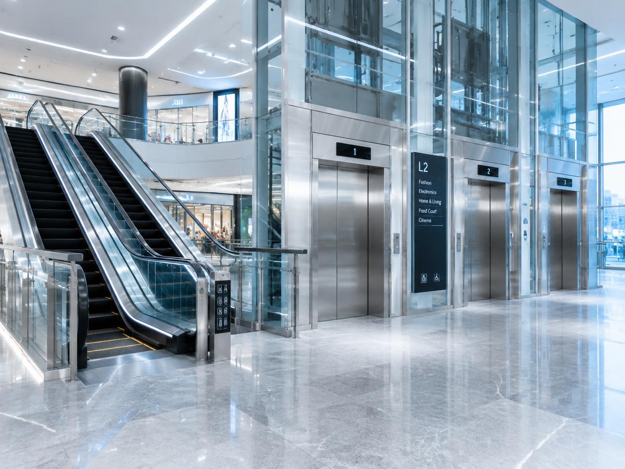 Ascenseur d'un immeuble de bureaux