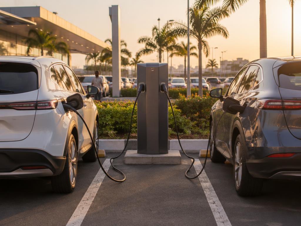 Borne semi-rapide — Totem double 22 kW AC — photo 2